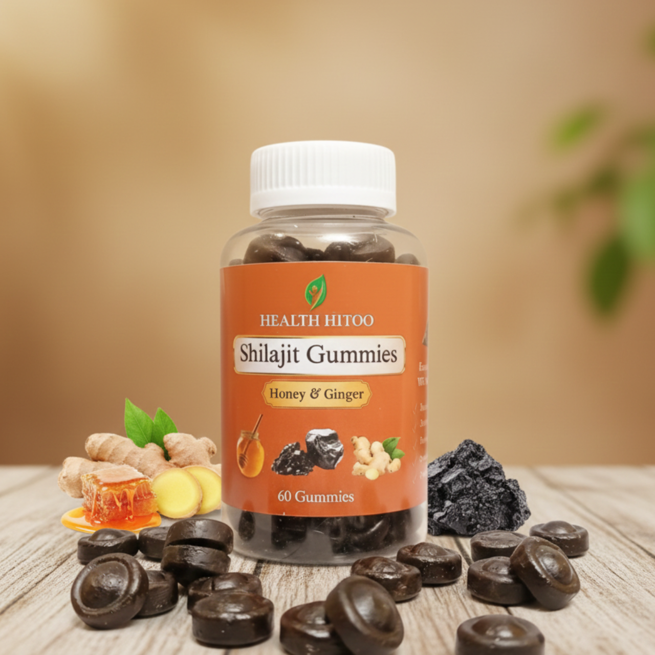 Shilajit Gummies – Natural Energy Formula (60 Gummies)